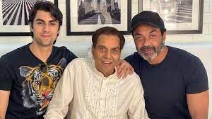 Bobby Deol claims that Dharmendra is still making good movies and working hard at the age of 87