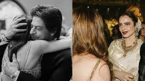 Shah Rukh Khan hugs Alanna Panday tightly and converses with the newlywed in previously unseen photographs from the wedding reception
