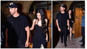 Saba Azad and Hrithik Roshan leave for a date in their most traditional attire, looking chic in black