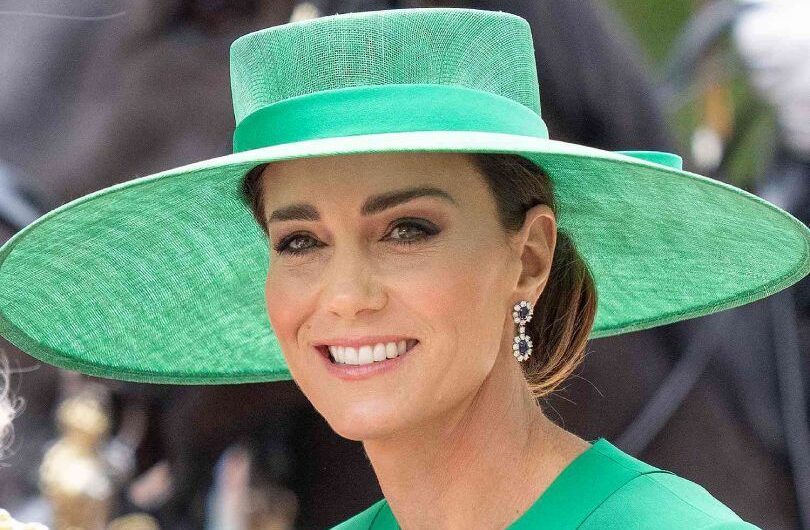 At Trooping The Colour, Kate Middleton chooses earrings to honor Princess Diana.