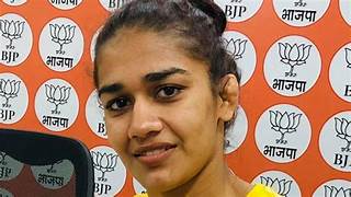 After her husband, wrestler Sakshi Malik, made the outrageous statement that Congress puppets, Babita Phogat responded angrily