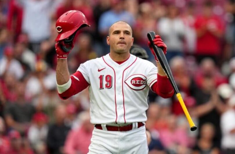 In his return from injury, Reds star Joey Votto hits a home run in his second at-bat against the Rockies.