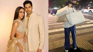 In a sweet new photo, Sidharth Malhotra is seen “fulfilling husband duties” by toting his wife Kiara Advani’s several shopping bags