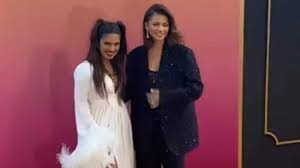 At a hotel opening in Rome, Priyanka Chopra and Zendaya laugh while posing as soul sisters. PC’s bunches are a fan favourite