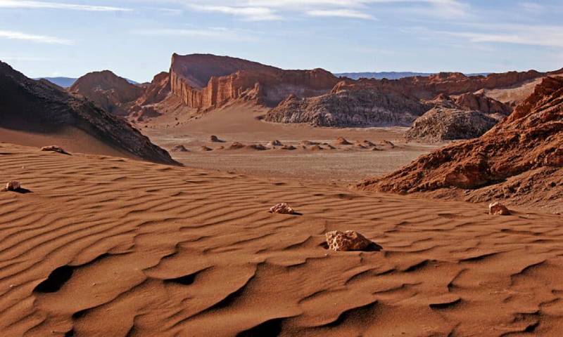 The Atacama Desert in Chile receives as many rays as Venus, making it the sunniest place on earth