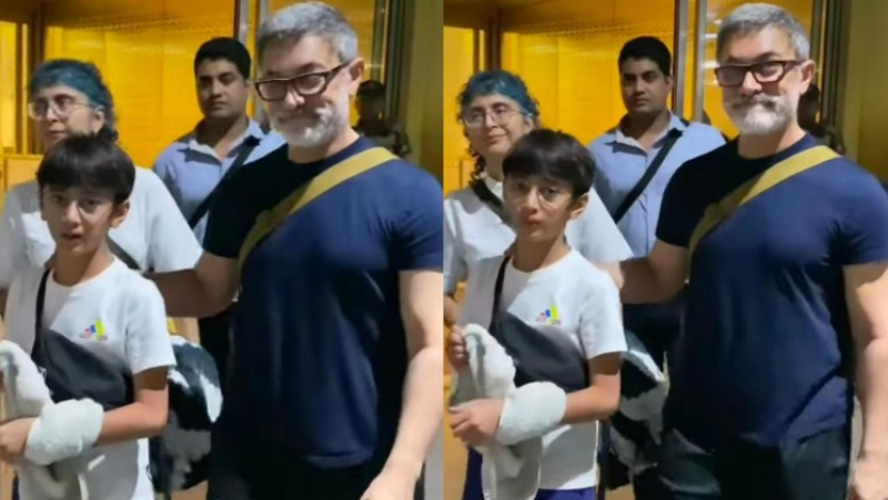 See pictures of Aamir Khan on the road to trip with ex-wife Kiran Rao and son Azad