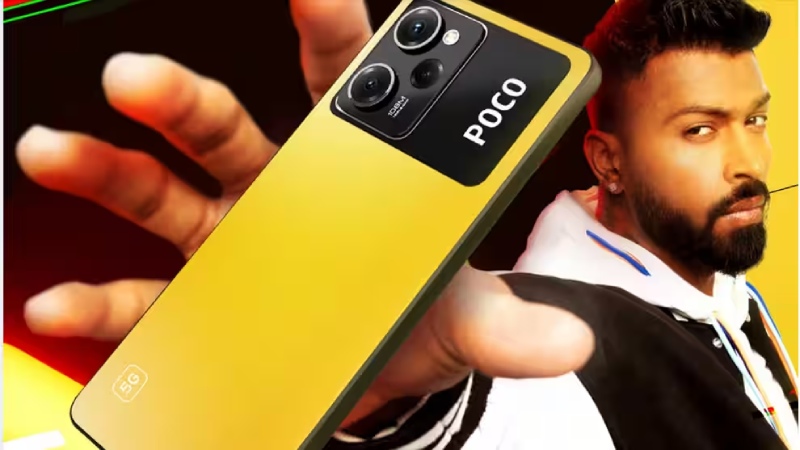 The debut Teaser of POCO X6 Pro is released in partnership with Hardik Pandya
