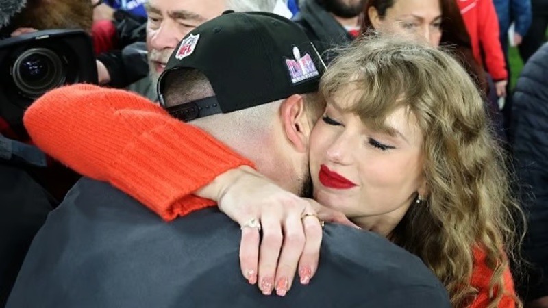 After the Chiefs’ AFC victory, Taylor Swift and Travis Kelce shared all the heartwarming moments