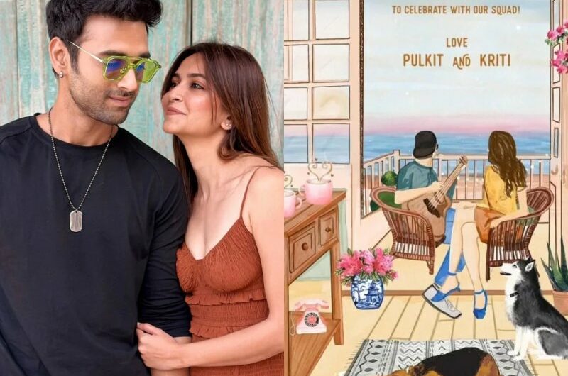 It’s all about love, music, and cherished furry friends on Pulkit Samrat-Kriti Kharbanda’s wedding invitation