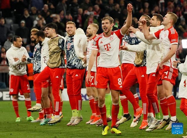 Germans win Champions League Quarterfinal Match Between Bayern Munich and Arsenal