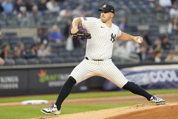 Carlos Rodon Helps the Yankees Defeat the Marlins With a Pitch